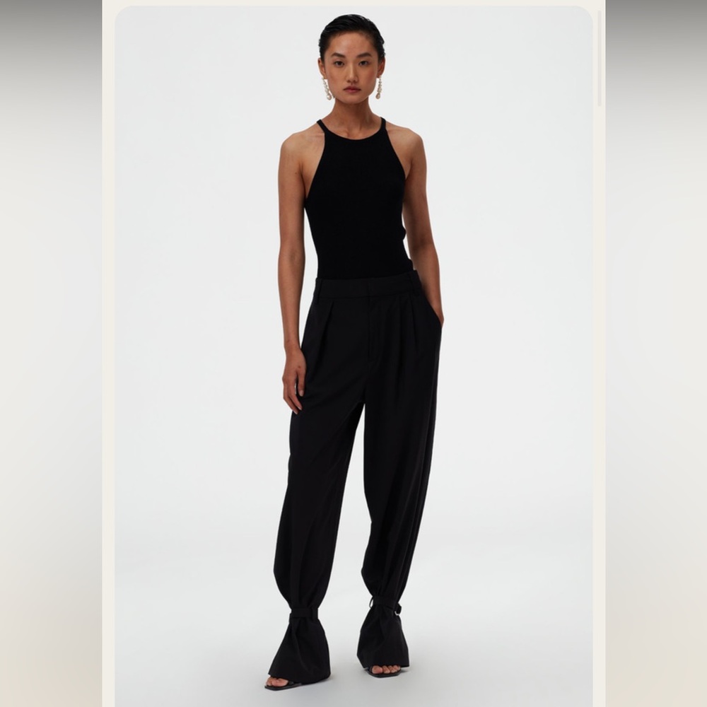 NWOT - Tibi Stella Pant with removeable ankle ties - Size 0